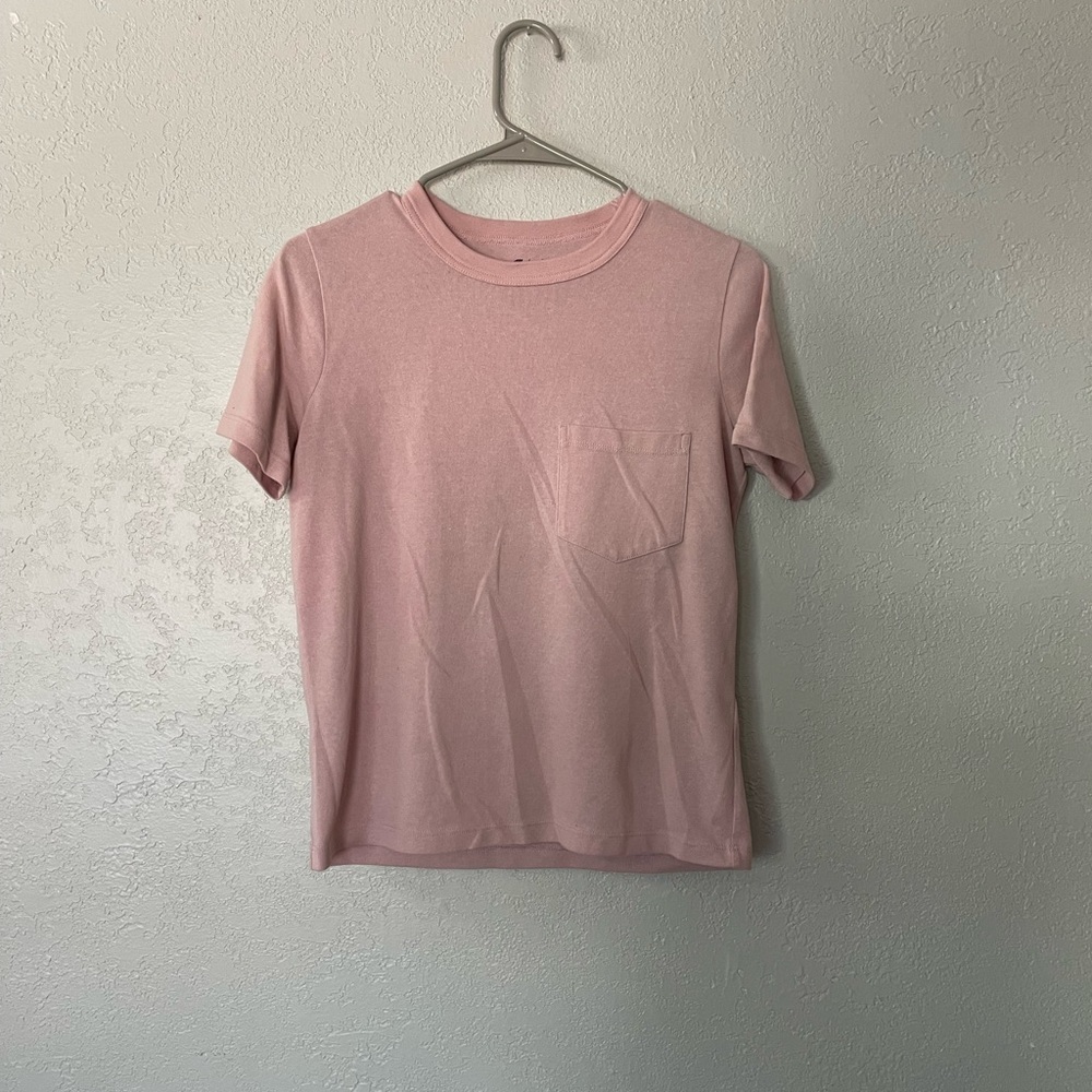 Madewell pink short sleeve top